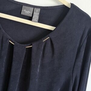 Chico's Travelers Tunic‎ Top Blouse Women XL/16 Stretch Comfort Vacay